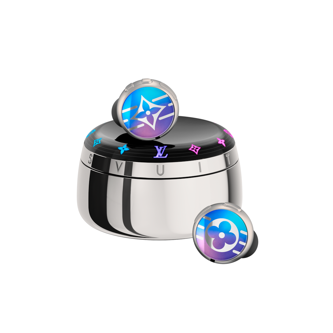 LOUIS VUITTON HORIZON ワイヤレスイヤホン QAB250 Louis Vuitton Horizon Light Up Earphones - Blue-to-Violet Gradient